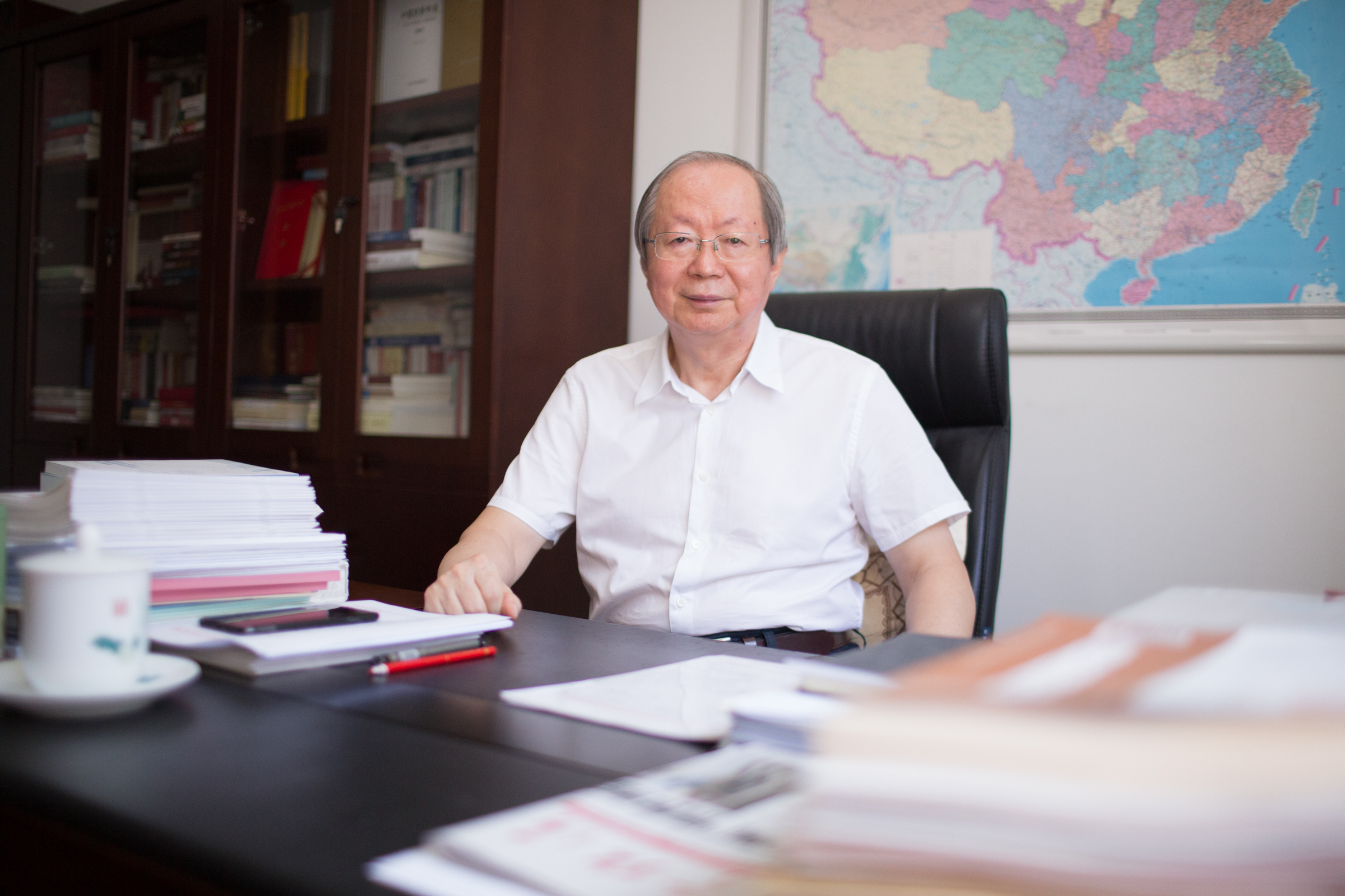 中國經(jīng)濟體制改革研究會會長、十二屆全國人大財經(jīng)委副主任委員、國家發(fā)展改革委原副主任彭森&nbsp; &nbsp;澎湃新聞記者 權(quán)義 圖